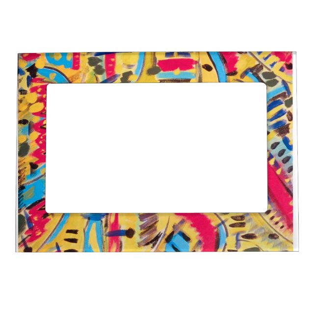 custom Magnetic Frames with abstract designs. (Front)