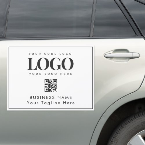 Custom Magnetic Sign Business Logo  Qr Code