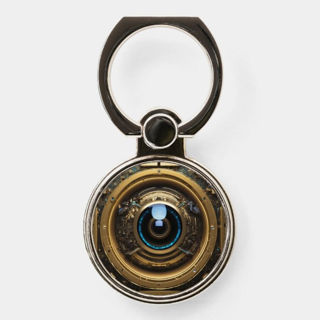 Custom MagSafe PopGrip, Black Phone Ring Stand (Front)