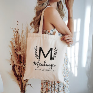 Custom Maid of Honor Proposal Bag, Bachelorette Tote Bag