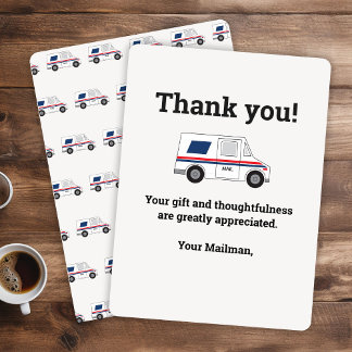 Custom Mail Carrier Thank You Card