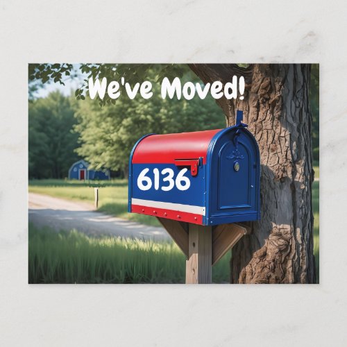 Custom Mailbox Weve Moved Change of Address  Postcard