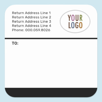 Custom Mailing Shipping Labels Logo Return Address by MISOOK at Zazzle