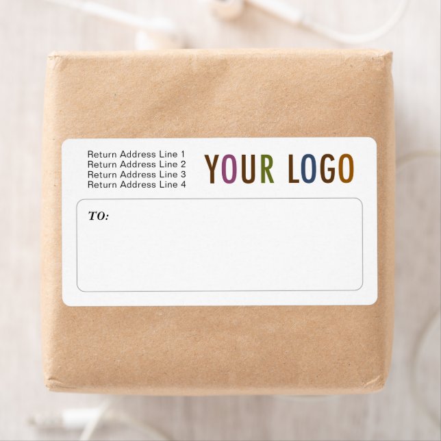 Custom Mailing Shipping Labels with Company Logo (Insitu)