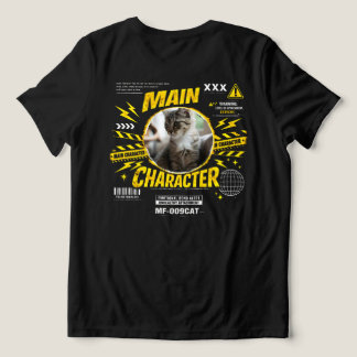 Custom Main Character Cat Lover Funny Gift Tee