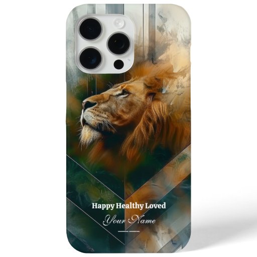 Custom : Majestic Lion iPhone 15 Promax Case
