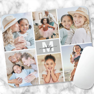 Custom Make Your Own 6 Photo Collage Mouse Pad