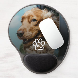 Custom Make Your Own Pet Photo Potrait Monogram Gel Mouse Pad