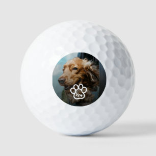 Custom Make Your Own Pet Photo Potrait Monogram Golf Balls