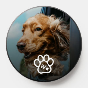 Custom Make Your Own Pet Photo Potrait Monogram PopSocket