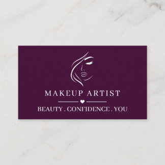 Custom Makeup Artist Business Card