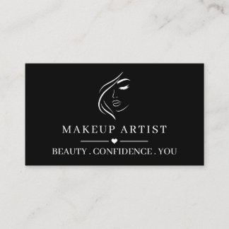Custom Makeup Artist Business Card