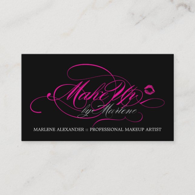 CUSTOM - MAKEUP ARTIST BUSINESS CARD (Front)