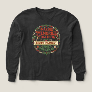Custom Making Memories Together Family Christmas Tri-Blend Shirts