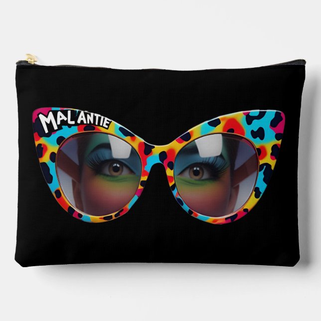 Custom MAL ANTIE / Crazy Aunt Afrikaanse Humor Accessory Pouch (Front)