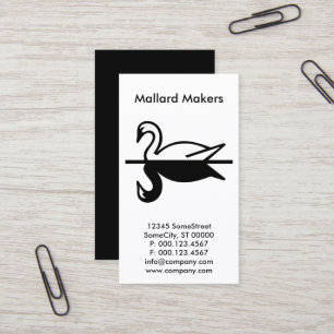 custom mallard company business card