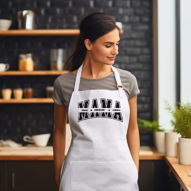 Custom Mama And Kids Name Shirt Mother's Day Gift  Adult Apron (Creator Uploaded)