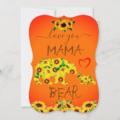 Custom MAMA BEAR Sunflower Mom Birthday Mother Day (Front)