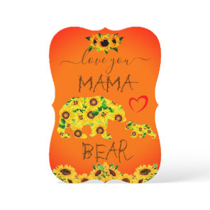 Custom MAMA BEAR Sunflower Mom Birthday Mother Day