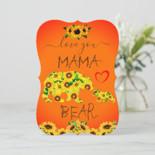 Custom MAMA BEAR Sunflower Mom Birthday Mother Day