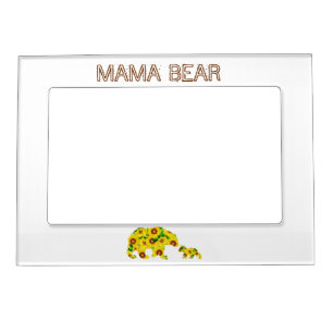 Custom MAMA BEAR Sunflowers Happy Mom Mothers Day Magnetic Frame