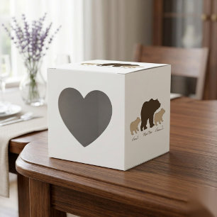 Custom Mama Bear With 2 Kid Names Mothers Day Gift Favor Boxes