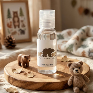 Custom Mama Bear With 2 Kid Names Mothers Day Gift Hand Sanitizer