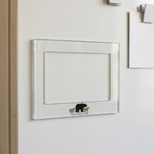 Custom Mama Bear With 2 Kid Names Mothers Day Gift Magnetic Frame