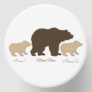 Custom Mama Bear With 2 Kid Names Mothers Day Gift Mini Candle Favors