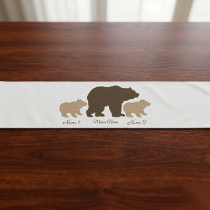 Custom Mama Bear With 2 Kid Names Mothers Day Gift Scarf