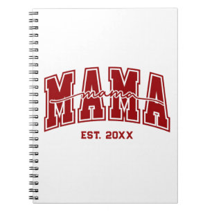 Custom Mama Est. Year Personalized Mom Established Notebook