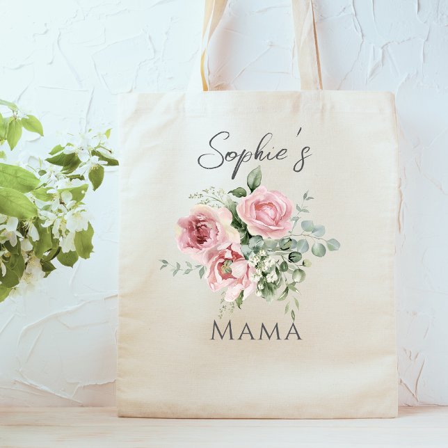 Custom Mama Floral Tote Bag (Creator Uploaded)