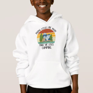 CUSTOM Mama Loves Me More Than She Loves Camping Hoodie