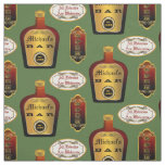 Custom Man Cave Liquor Bottle Bar Open Pattern Fabric