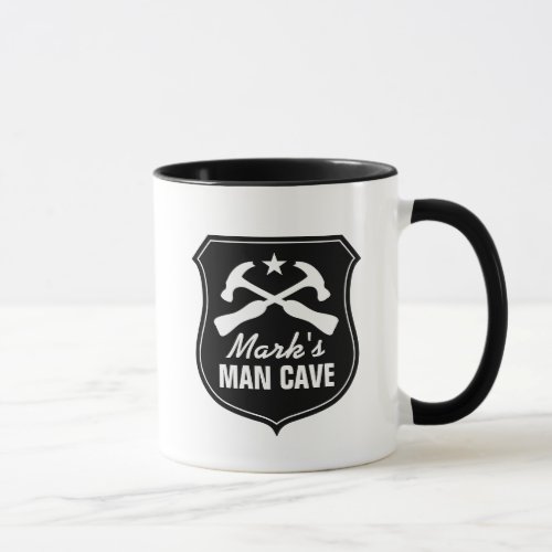 Custom manly man cave coffee mug for guys