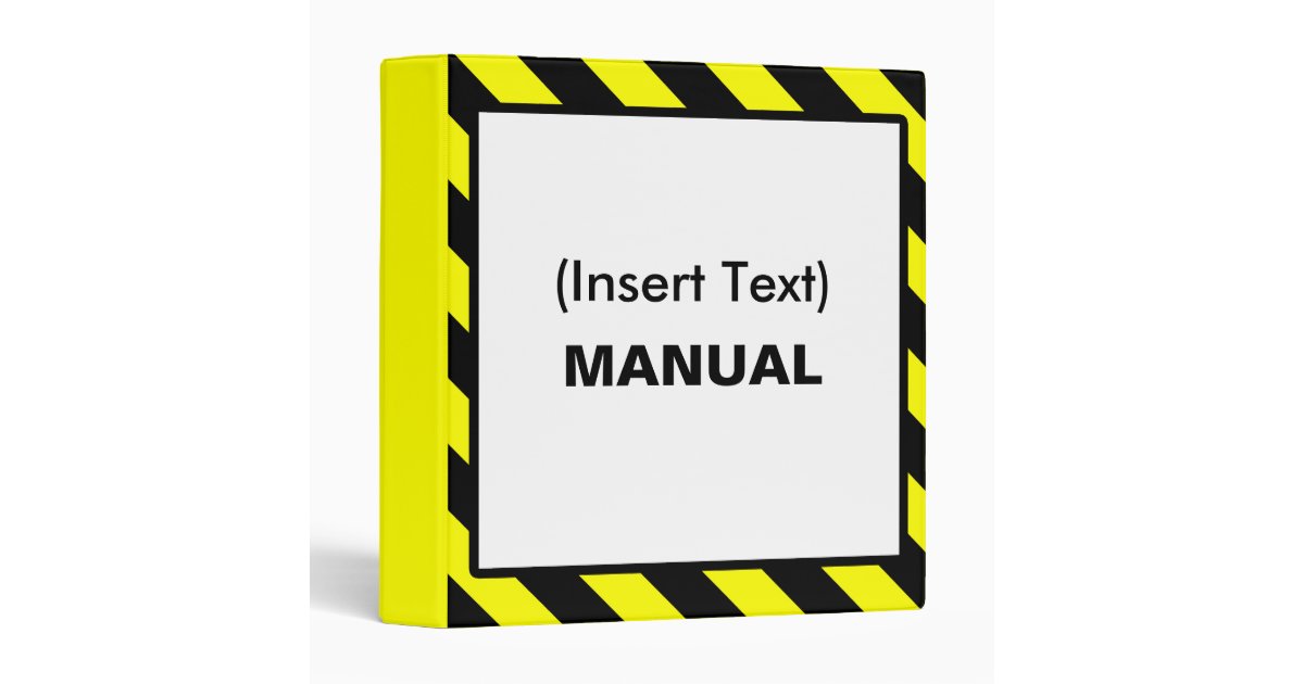 Custom Manual Binder | Zazzle