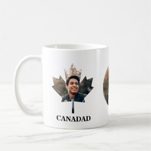 Custom maple leaf shape photo happy Canada day Coffee Mug