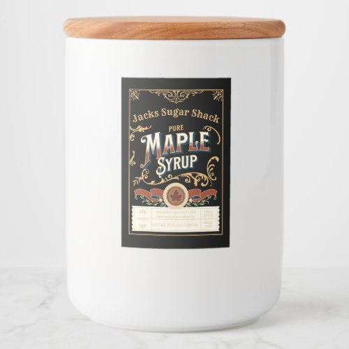 Custom Maple Syrup Label Template2 x 3