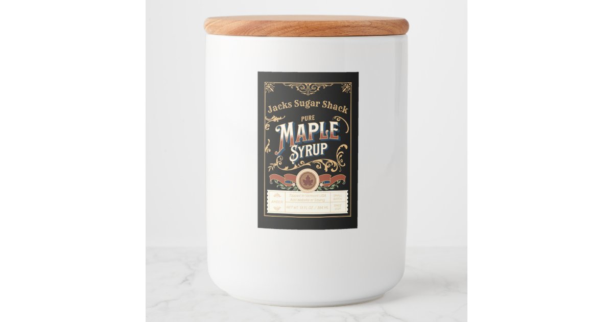 Custom Maple Syrup Label Template(2