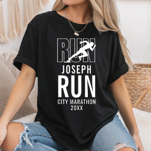 Custom Marathon Support Crew Runner's Race Team T-Shirt