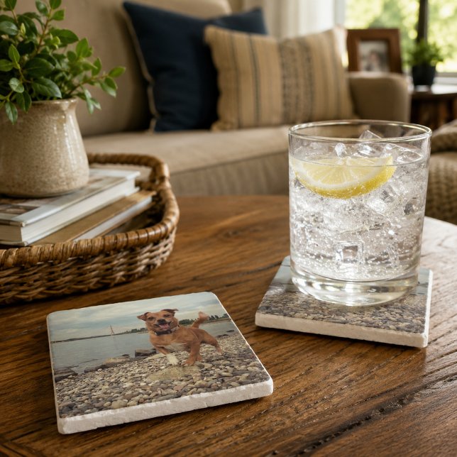 Custom marble Coaster with square images (Creator Uploaded)