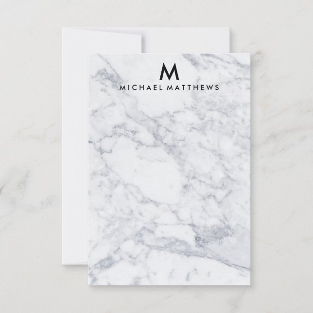 CUSTOM MARBLE STATIONERY NOTE CARD (Front)