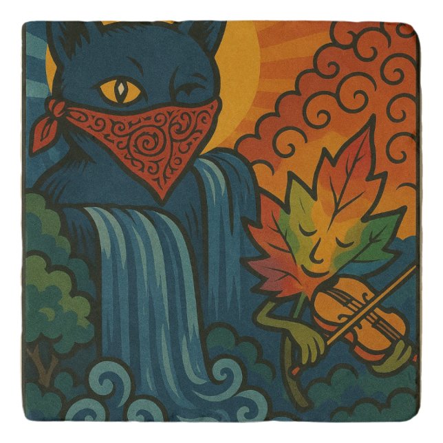 Custom Marble Stone Trivet (Front)