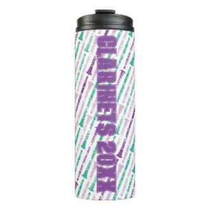 Custom Marching Band Clarinet Section Gift Music Thermal Tumbler