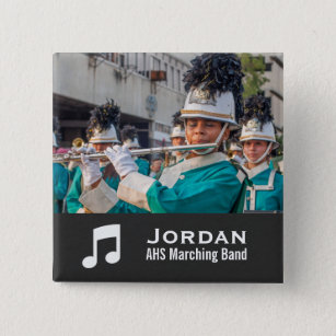 Custom Marching Band Orchestra Music Photo Collage Button