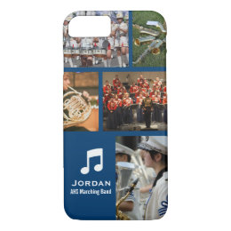 Custom Marching Band Orchestra Music Photo Collage iPhone 8/7 Case