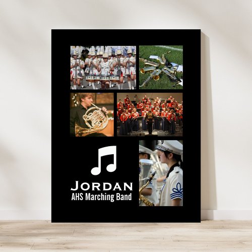 Custom Marching Band Orchestra Music Photo Collage Poster