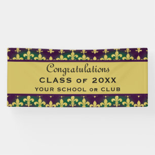 Custom Mardi Gras Party Banner