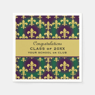 Custom Mardi Gras Party Napkins