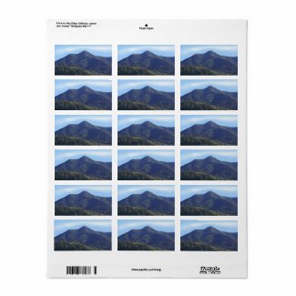 Custom Marin County Mt Tam Address Labels 